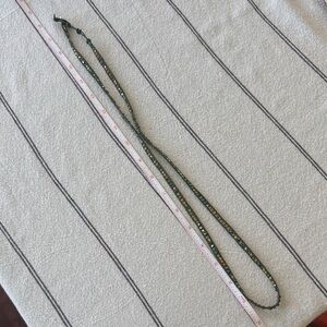 Victoria Emerson Green and Gold Beaded Necklace/Bracelet